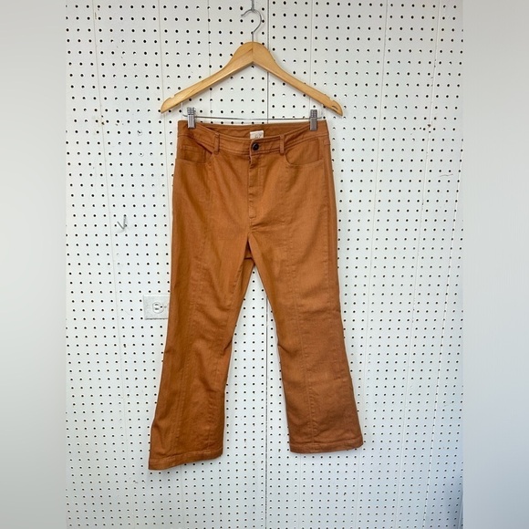 Cinq A Sept Chestnut Brown Wide Legs Jeans - Picture 2 of 6
